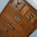 French Oak Apothecary Cabinet / Filing Cabinet, 1920/30s