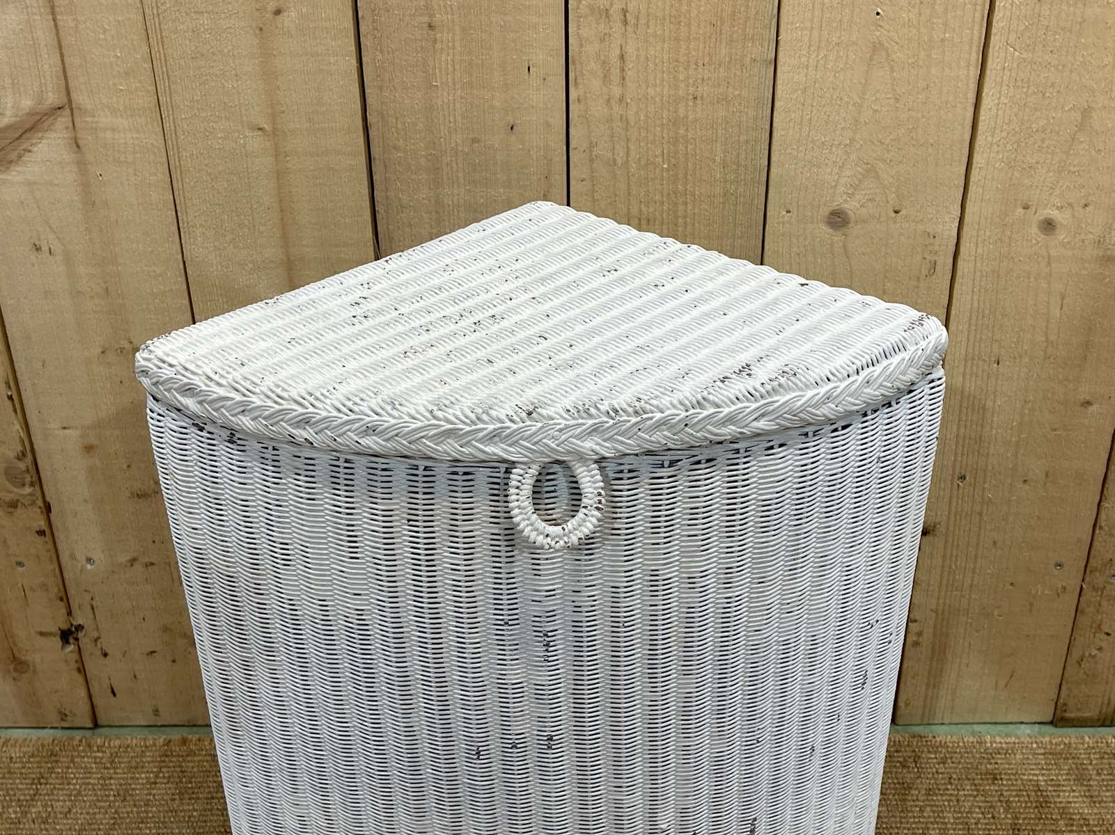 1950s lloyd loom basket