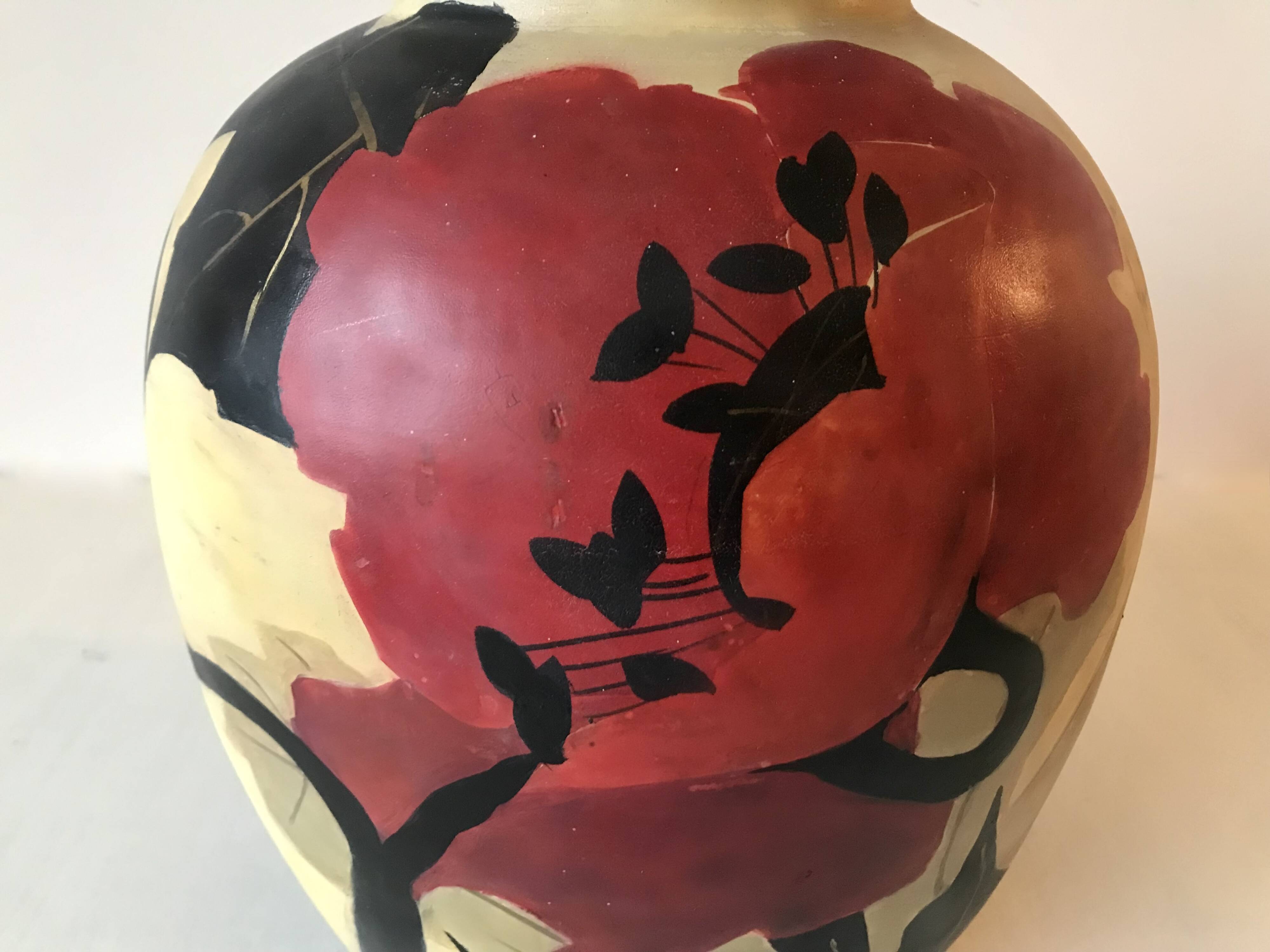 Vase en céramique par Louis Giraud, Vallauris, vers 1940.