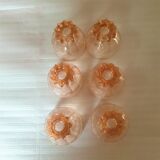 6 antique liquor glasses