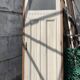 Art Deco passage door in patinated fir, 20th century