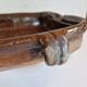 Ancien Plat À Jus Lechefrite 19e Terre Cuite Vernissée Art Populaire
