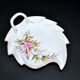 Meissen porcelain dish with pink floral decoration, signed Meissen