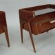 Pair of Italian Mid-Century Modern Bedside Tables, 1950s