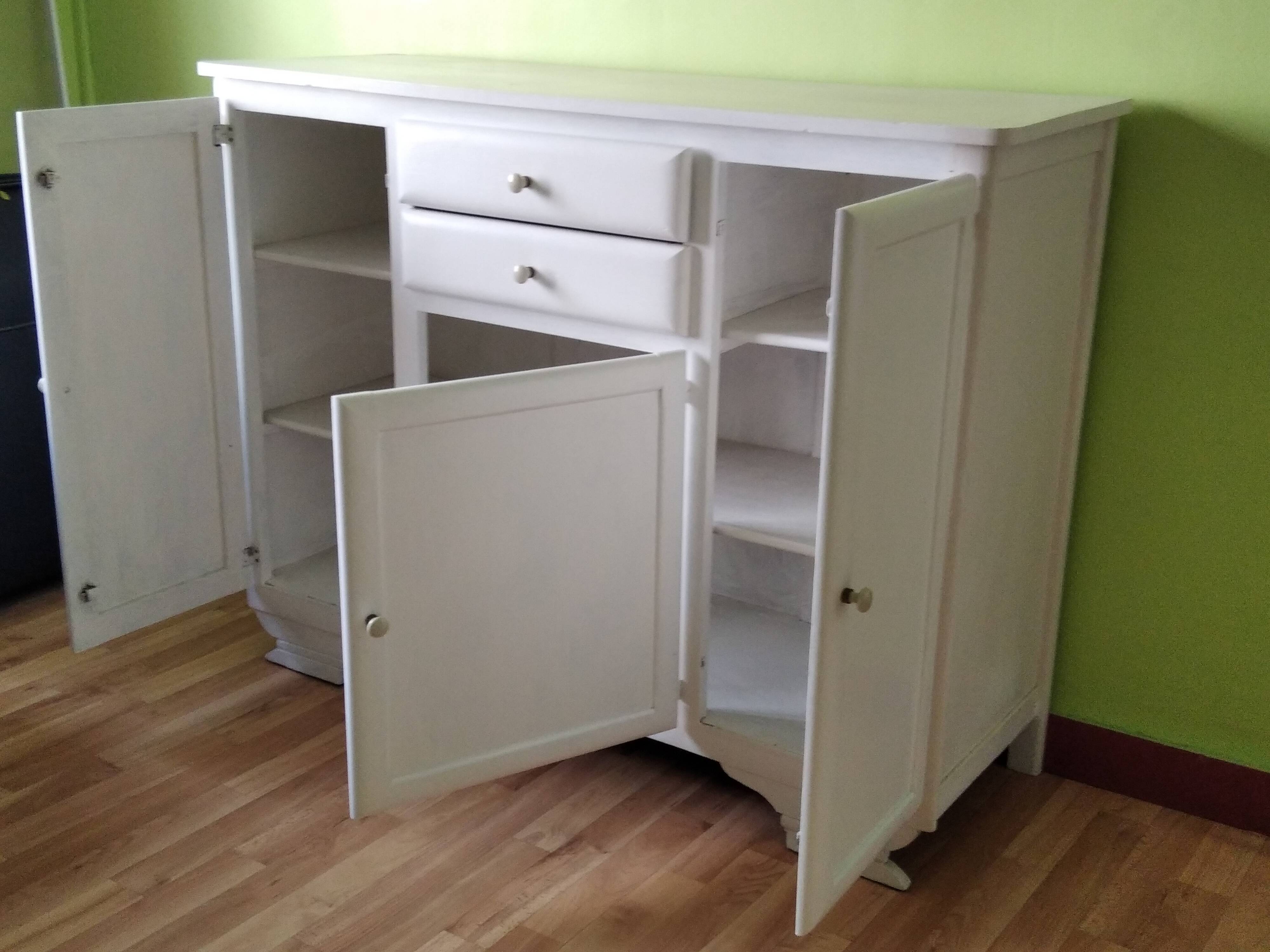 1950s Mado Buffet restyled in white