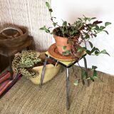 Yellow formica stool