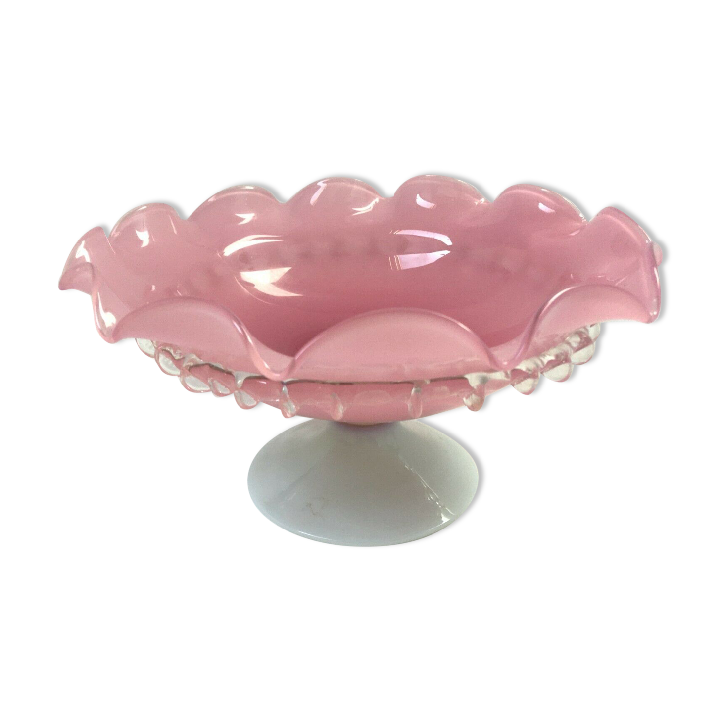 Coupe en verre soufflée bouche  Murano vintage