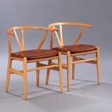 2 Wegner model Y chairs in beech