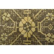 1970s Turkish Oushak Handmade Wool Cotton Yellow Runner 76x302