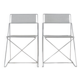 Set of X-Line chairs designed by Niels Jørgen Haugesen for Hybodan, '70