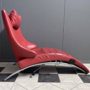 Foldable red relax chair by Stefan Heiliger model Solo 699 for WK Wohnen