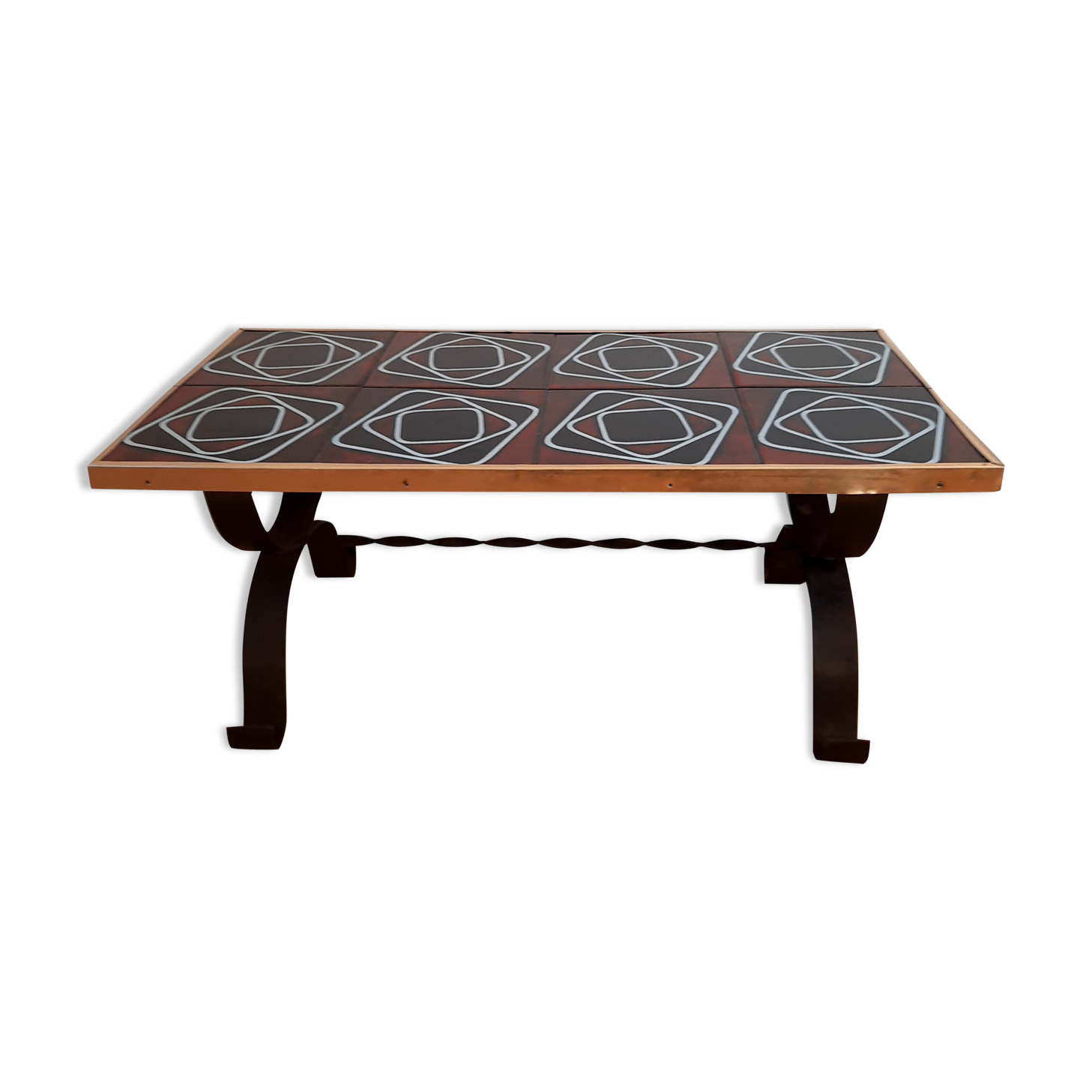 Table basse vallauris années 60