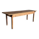 Old wooden table, farmhouse style, dining table.