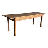 Old wooden table, farmhouse style, dining table.