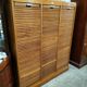 1950s curtained file cabinet