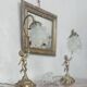Pair of bronze table lamps