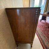 Enfilade and table ebenesterie walnut, mother-of-pearl and lemon tree