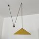 Adjustable Nickel Plated Pendant Lamp with Counterweight by Florian Schulz
