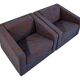 Vintage Geometric Armchairs By Zfm, Poland, 1970s, Set Of 2