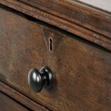 English antique oak chest of drawers / commode from the early 18th century