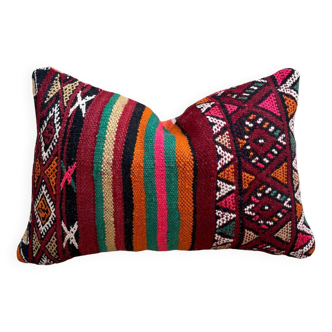 Beautiful vintage Berber Kilim cushion from Morocco