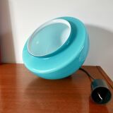 Suspension in blue opaline mushroom design 60s-70s