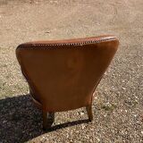 Pair of leather armchairs cannish cheeks