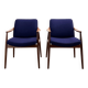 Two Mid-Century Modern Teak Armchairs by Hartmut Lohmeyer for Wilkhahn, 1950s