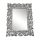 Silver wood mirror