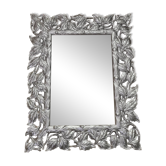 Miroir bois argent