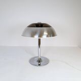 Large Space Age chrome table lamp by Fagerhults, Sweden, 1970s.