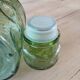 Antique green carafe