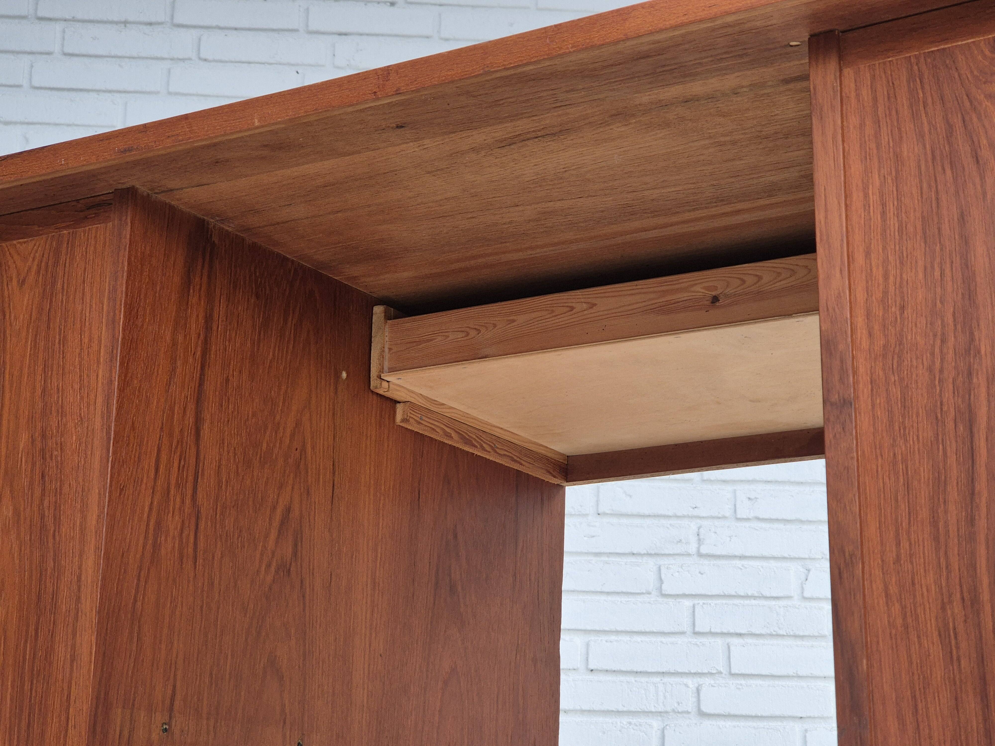 1960s, Danish teak wood desk, drawers.