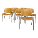 Set of 6 vintage Giancarlo Piretti chairs, model DSC 106
