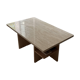New travertine coffee table