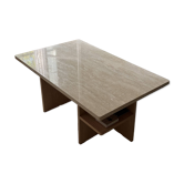 New travertine coffee table