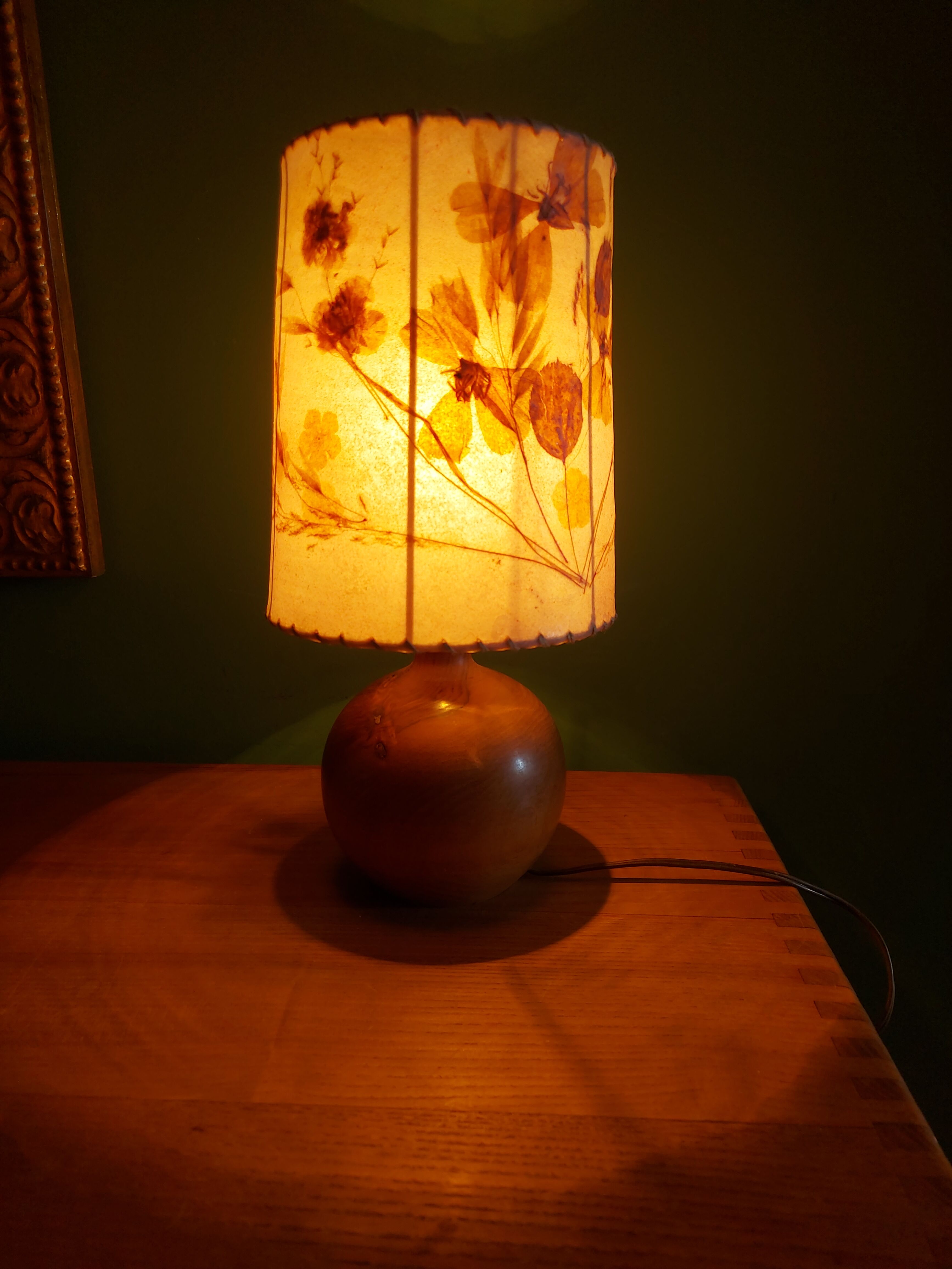 Lampe vintage en bois
