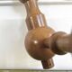 Vintage wooden wall lamp