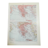 Map of Ancient and Modern Greece from 1928