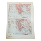 Carte de la Grèce Antique et Moderne de 1928