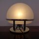 Italian glass and chromed steel table lamp, 1960s