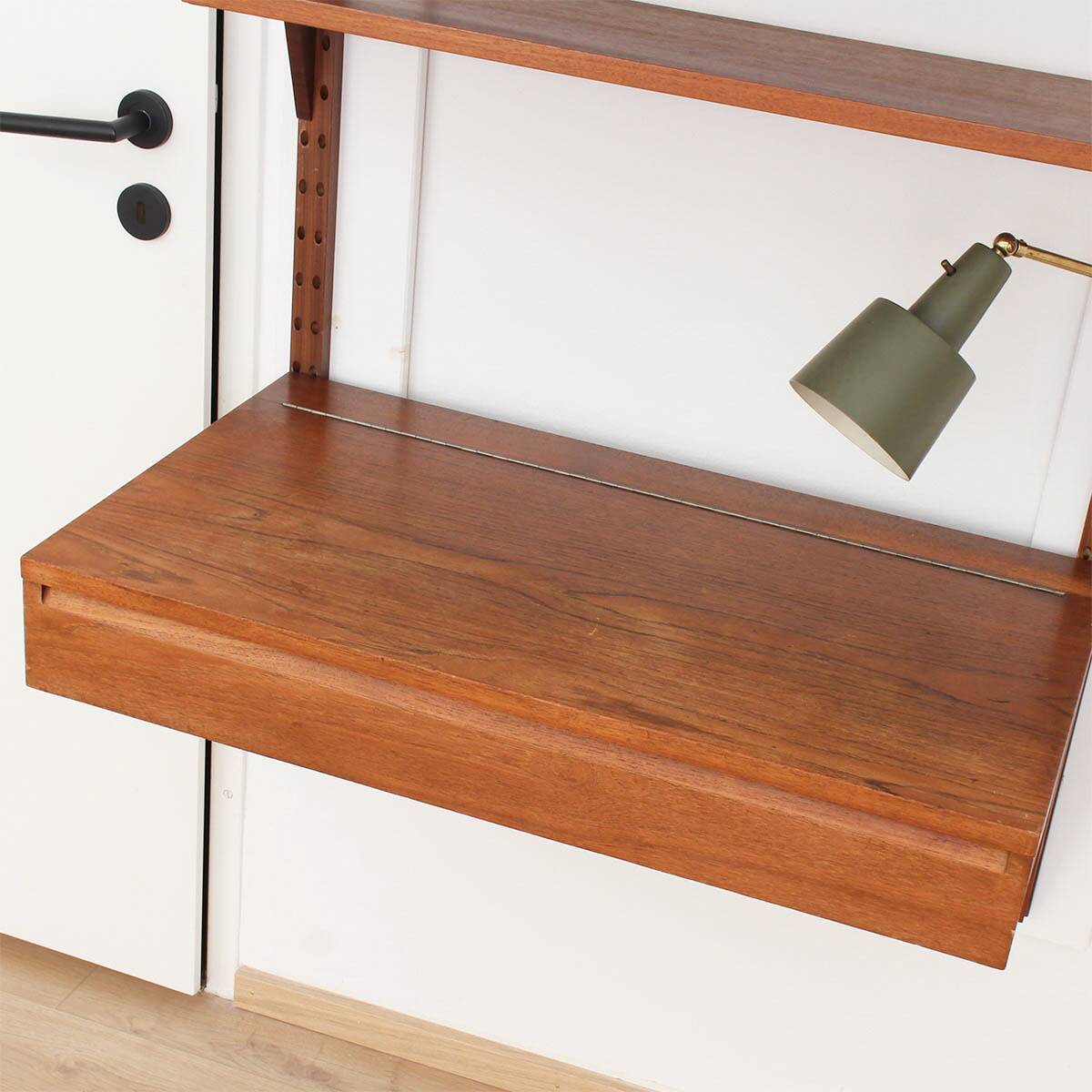 Danish teak wall unit by Poul Cadovius for CADO