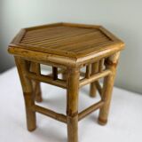 Vintage bamboo side table