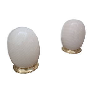 paire de lampes Oeufs - 1970s