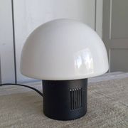 Lampe champignon verre et métal années 60