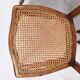 Set of 5 old cane chairs.
