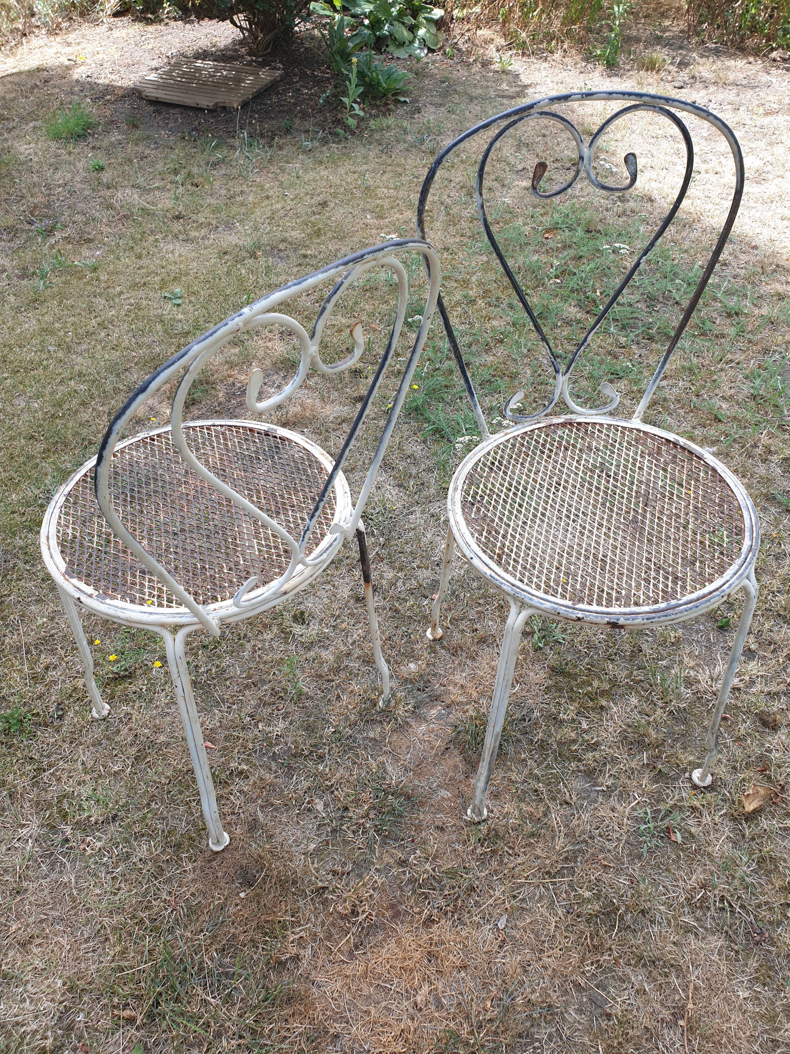 Garden chairs metal