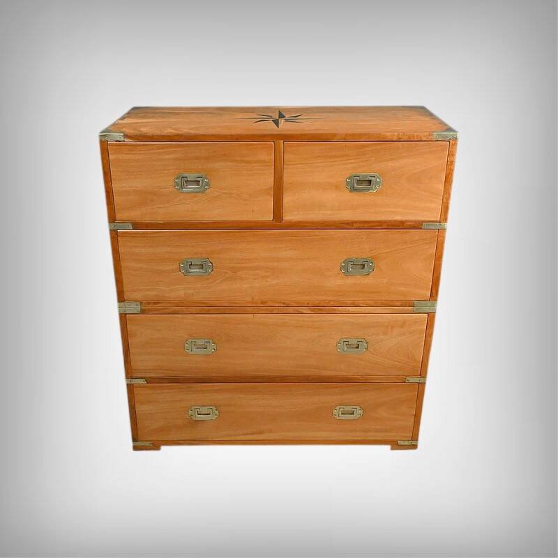 Marine Commode in Teak, India – 20th Century