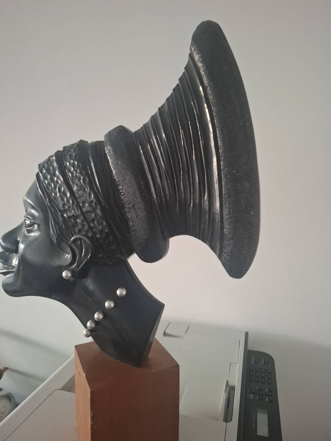 Portrait of an African woman tribal art
