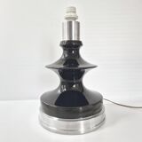 Vintage 1960 lamp in ceramic & silver aluminium